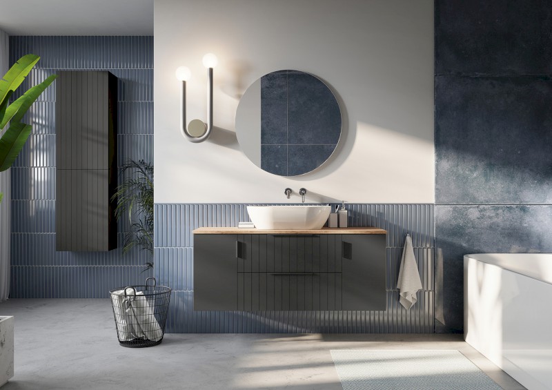 CIRASA STRIP umyvadlová skříňka 99,8x52x46cm, siena CR100-4242S